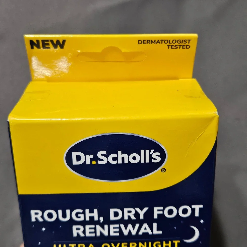 Dr. Scholls Rough Dry Foot Renewal Ultra Overnight Treatment Kit 3oz Cream Socks